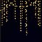 Gold Star Moon Garland Hanging Garands Streamers Banner Backdrop for Twinkle Little Star Party Decoration First Birthday/Baby Shower/Wedding//Kids Room/Nursery/Ramadan EID/Graduation Decor